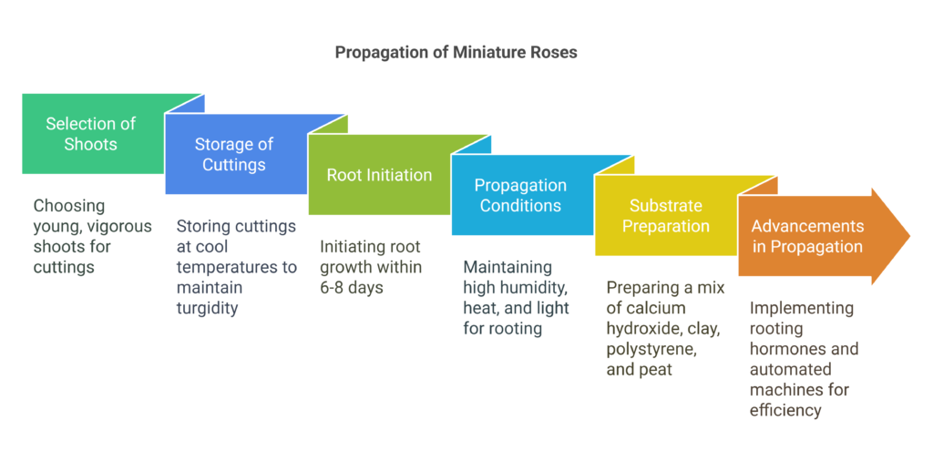 The Complete Guide to Potted Miniature Roses (Rosa hybrida L.)