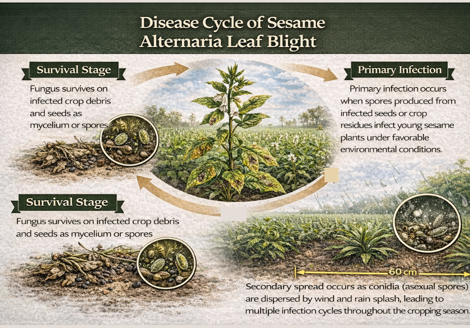 Alternaria Leaf Blight of Sesame